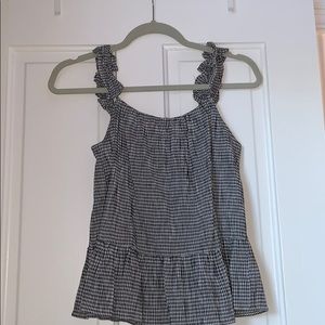 gingham madewell top